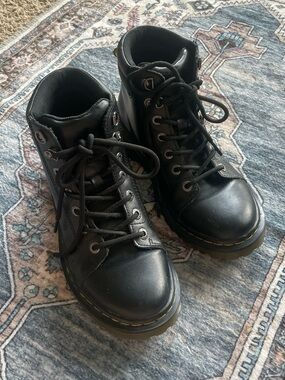 Black Dr. Martens lace up boots
